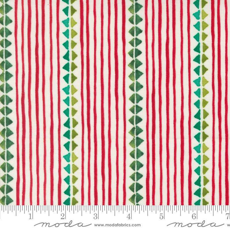 Winterly - Christmas Ribbon in Cream - Robin Pickens - Moda