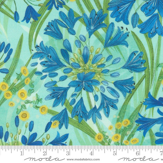 Serena Shores - Agapanthus in Aqua - Robin Pickens - Moda (Pre-order: Nov 2024)