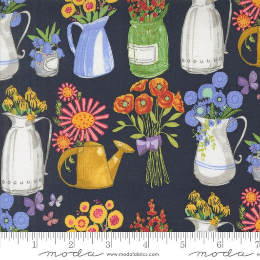 Superbloom - Flea Market Vases in Indigo - Robin Pickens - Moda (Pre-order: May 2025)