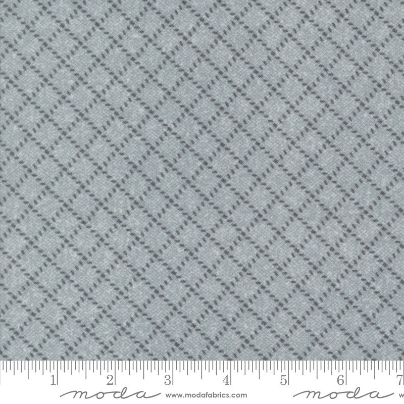 Farmhouse Flannels III - Diamond Grid in Pewter - Primitive Gatherings ...