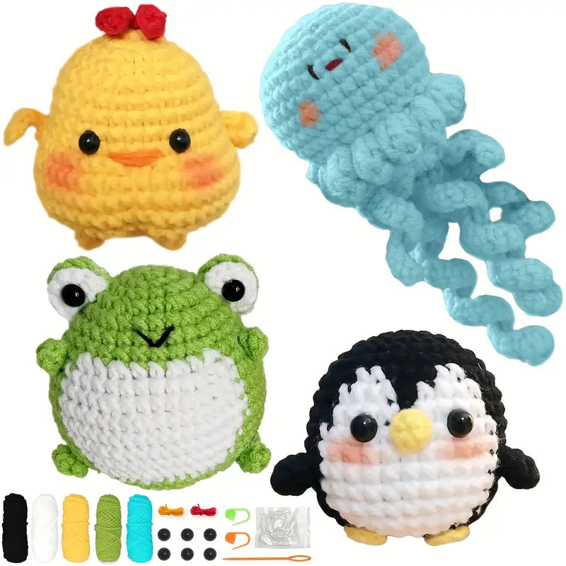 Crochet Kit - Animal Pals (4 Pc)