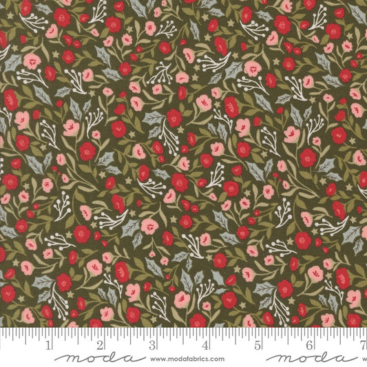 Berry and Pine - Christmas Posies in Wintergreen - Lella Boutique - Moda (Pre-order: June 2025)