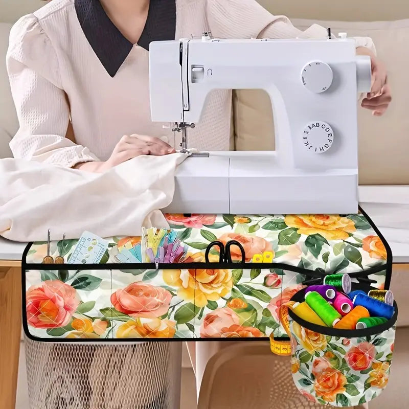 Sew n' Stash Sewing Machine Organizer - Vibrant Roses - Essential Notions (Pre-order: Feb 2025)