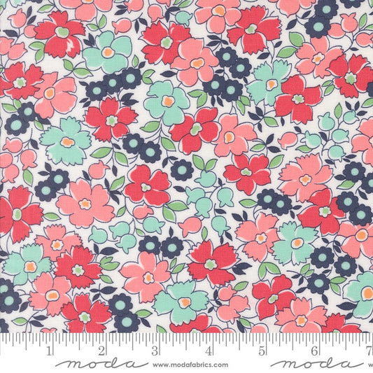 Summertime - Flower Patch in Cream - Camille Roskelley - Moda (Pre-order: May 2025)