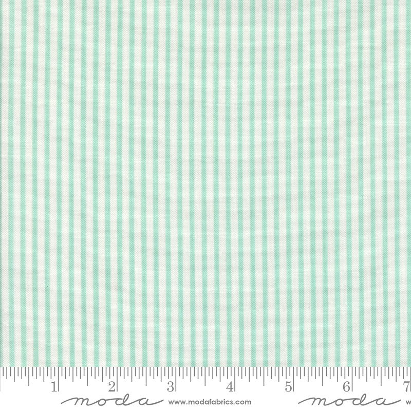 Summertime - Simple Stripe in Aqua - Camille Roskelley - Moda (Pre-order: May 2025)