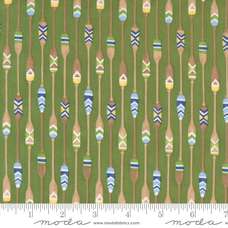 On Lake Time - Patterned Paddles in Evergreen - Deb Strain - Moda (Pre-order Mar 2025)