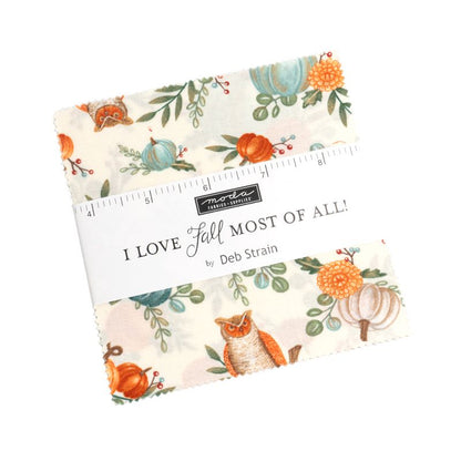 I Love Fall Most of All - Charm Pack - Deb Strain - Moda (Pre-order: Aug 2025)