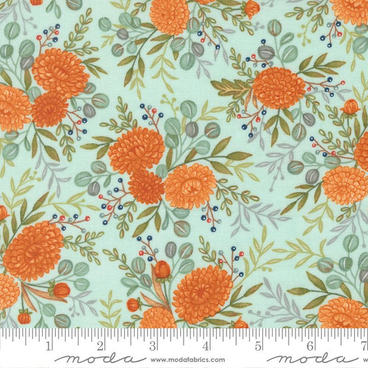 I Love Fall Most of All - Fall Florals in Aqua - Deb Strain - Moda (Pre-order: Aug 2025)