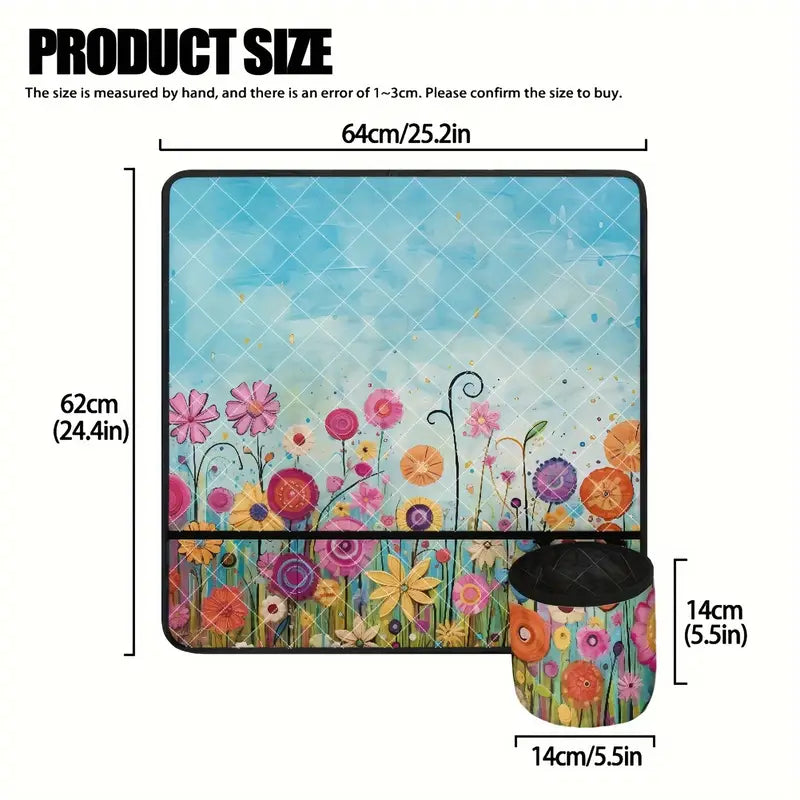 Sew n' Stash Sewing Machine Organizer - Big Blue Flowery Sky- Essential Notions (Pre-order: Feb 2025)