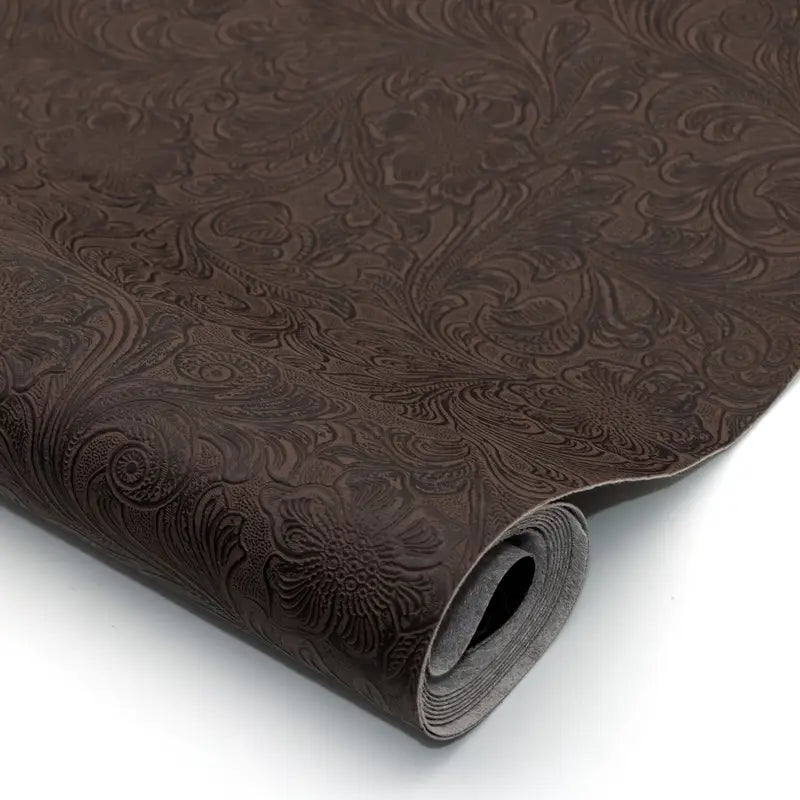 Faux Leather (Textured) Roll - Floral Swirl (12" x 55") - Essential Notions