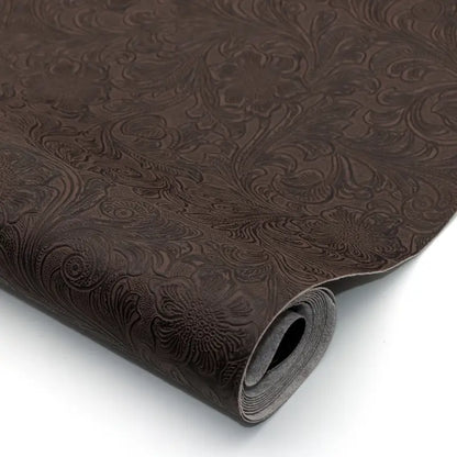 Faux Leather (Textured) Roll - Floral Swirl (12" x 55")