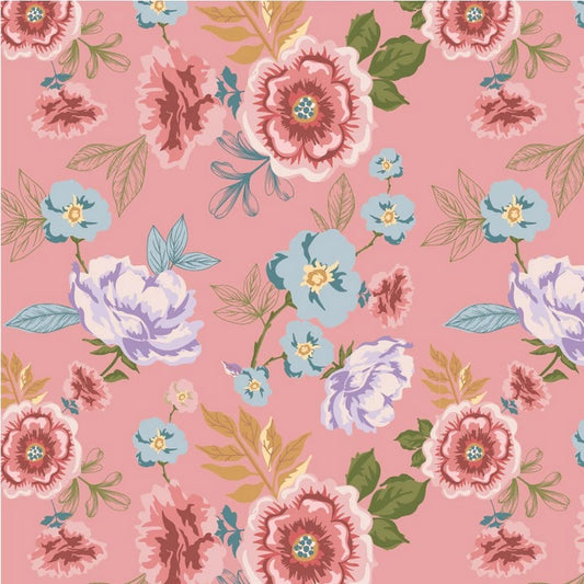 Nature Sings - 724121 in Pink - Poppie Cotton