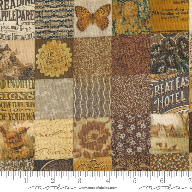 Curated in Color - Patchwork in Brown - Cathe Holden - Moda