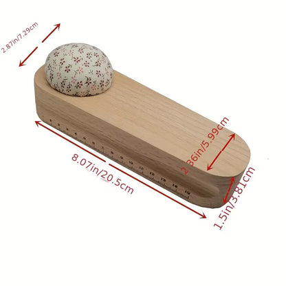 Premium Wooden Quilter's Clapper (With Pincushion) - Essential Notions