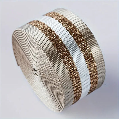 Metallic Webbing (Gold Metallic) 1 1/2" (3 Yards)