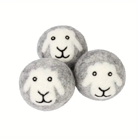 Wool Dryer Ball Buddies 3pc (Sheep)