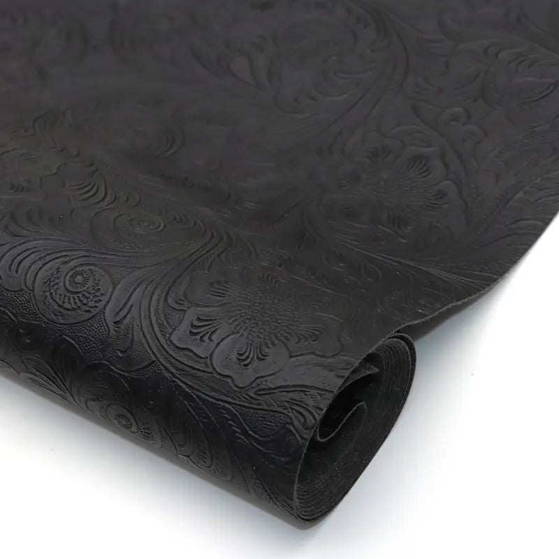 Faux Leather (Textured) Roll - Floral Swirl (12" x 55") - Essential Notions