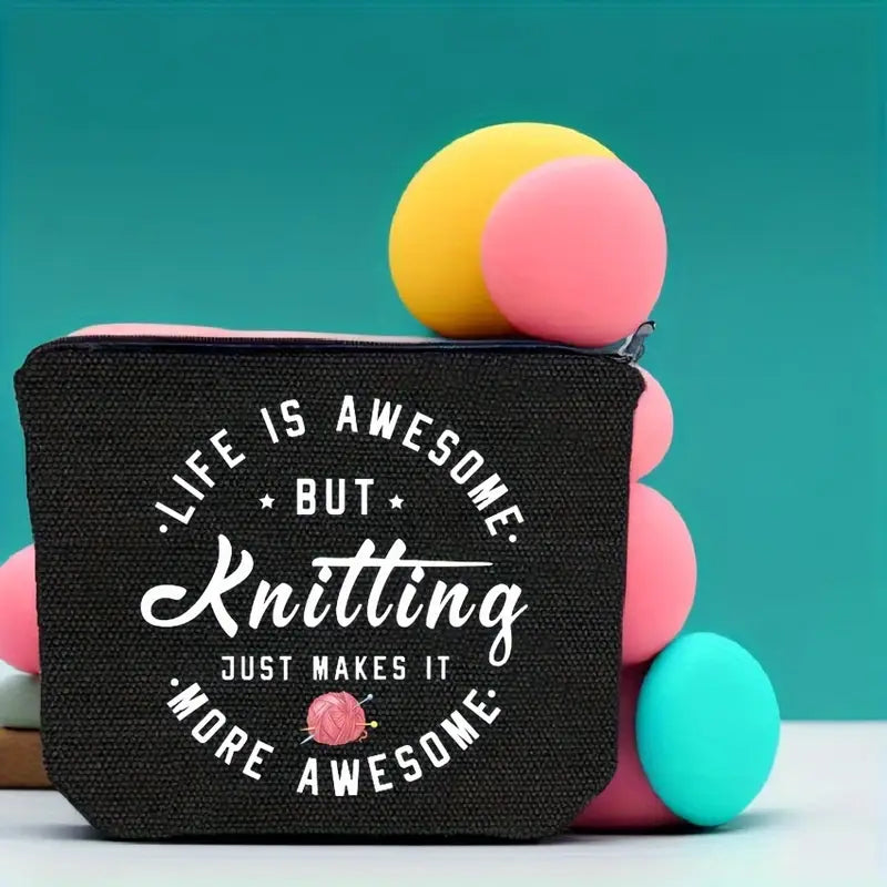 Sew n' Stash Bag - Knitting Makes it Awesome - Essential Notions