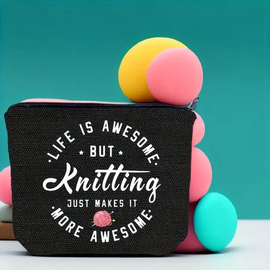 Sew n' Stash Bag - Knitting Makes it Awesome - Essential Notions