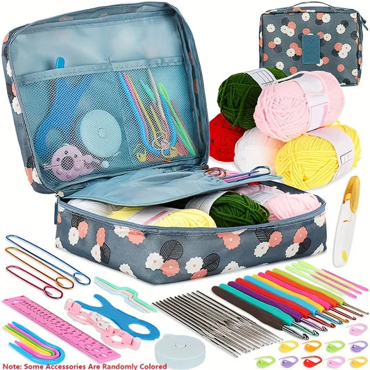 58 Piece Crochet Kit with Travel Case