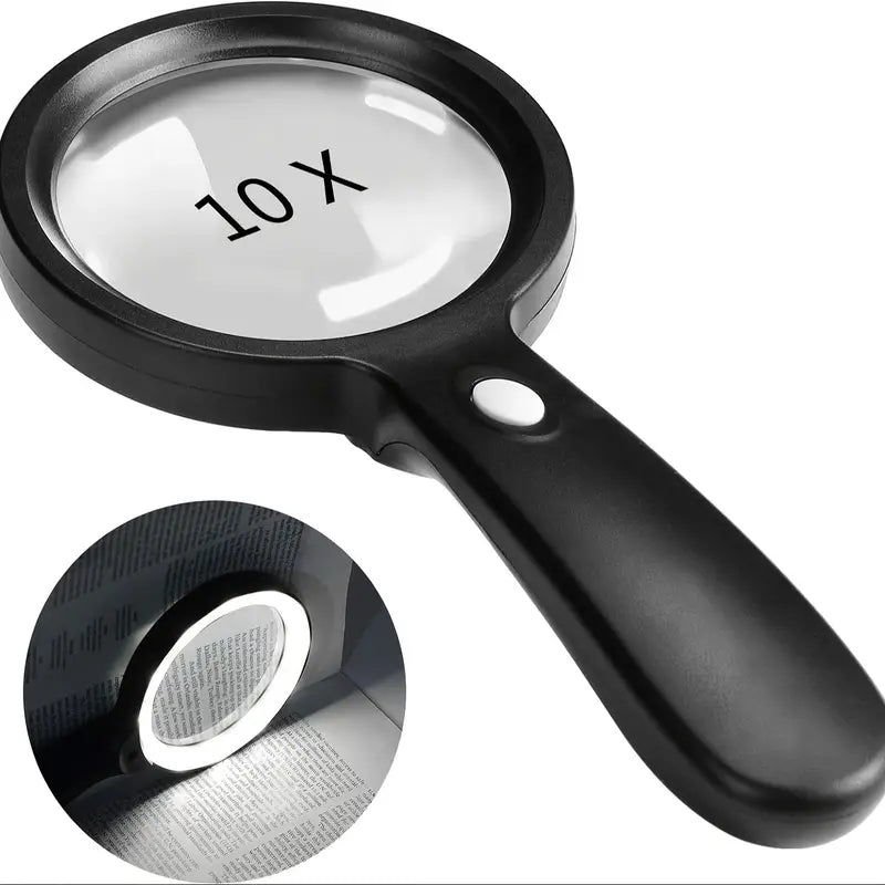 Basic Handheld LED Magnifying Glass 10x - Essential Notions (Pre-order: Feb 2025)