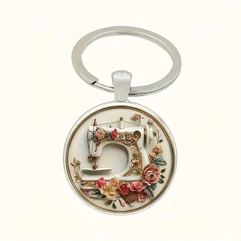 Vintage Floral Keychain - Essential Notions