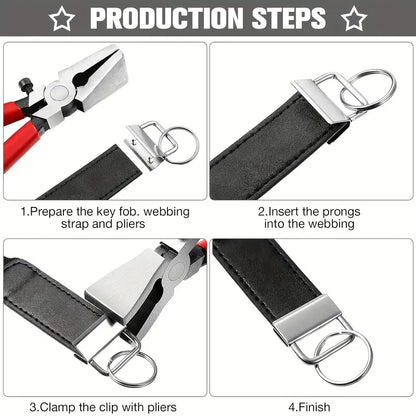 Key Fob Hardware Kit with Pliers and 20 Key Fobs