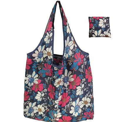 Sew n' Stash Shopping Bag (Foldable) - Blooming Meadow - Essential Notions