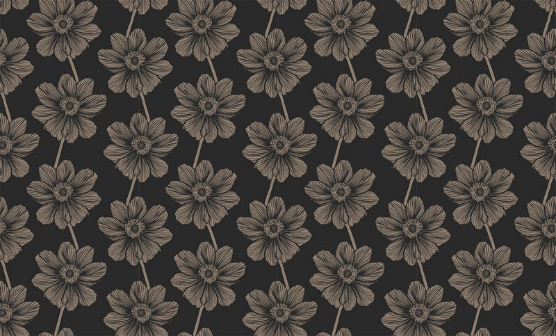 Indelible - Anemone in Silvertone - Anna Maria Textiles (Northcott) (Pre-order: April 2025)