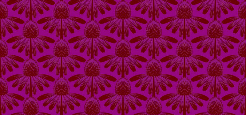 Indelible - Coneflower in Magenta - Anna Maria Textiles (Northcott) (Pre-order: April 2025)