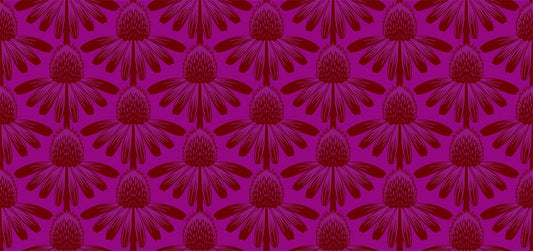 Indelible - Coneflower in Magenta - Anna Maria Textiles (Northcott) (Pre-order: April 2025)