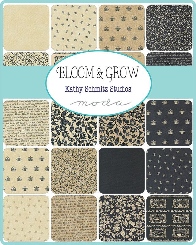 Bloom & Grow - Charm Pack - Kathy Schmitz - Moda (Pre-order: Dec 2024)