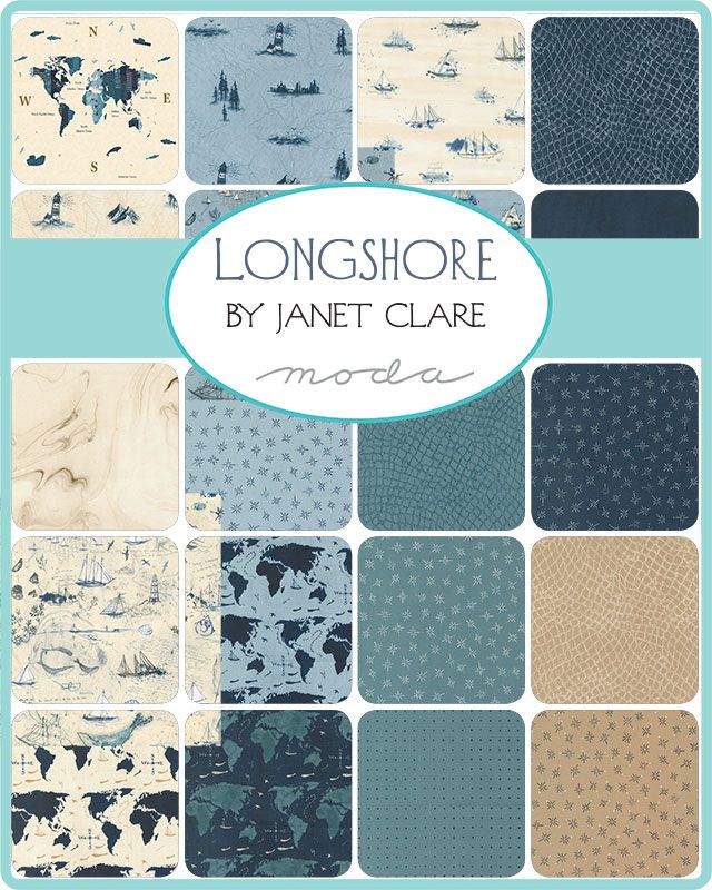 Longshore - Charm Pack - Janet Clare - Moda