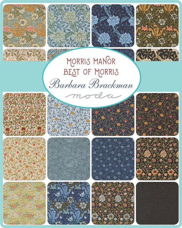 Morris Manor - Charm Pack - Barbara Brackman - Moda (Pre-order: Mar 2025)