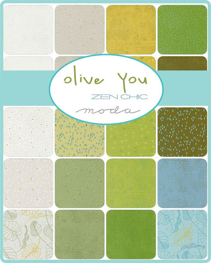 Olive You - Charm Pack - Zen Chic - Moda (Pre-order Nov 2024)