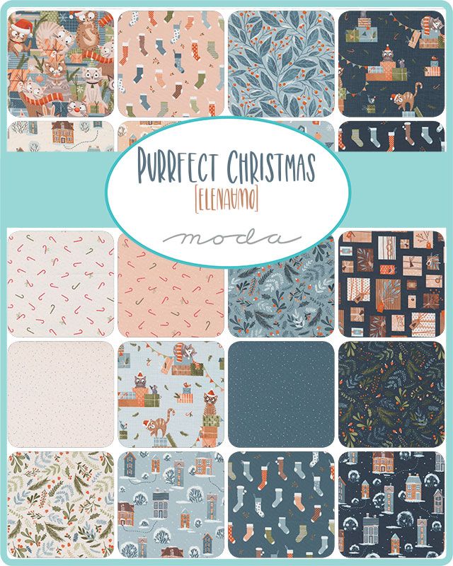 Purrfect Christmas - Jelly Roll - Elena Amo - Moda (Pre-order: June 2025)