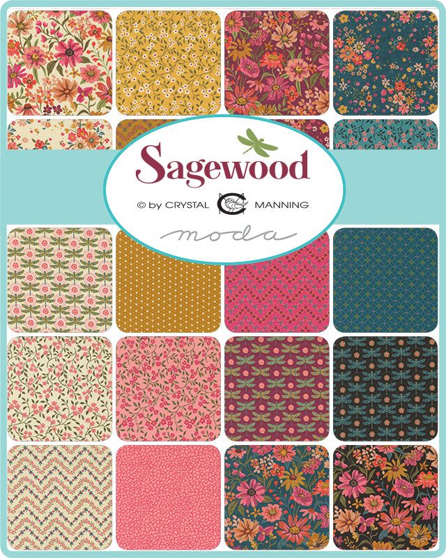 Sagewood - Charm Pack - Crystal Manning - Moda (Pre-order Mar 2025)