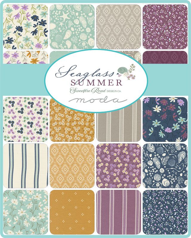 Seaglass Summer - Charm Pack - Sweetfire Road - Moda (Pre-order Jan 2025)