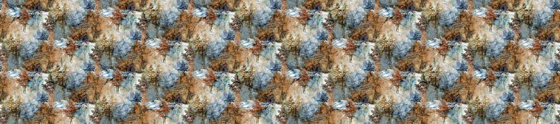 Highland View 108" Wide Back - Tree Scenic in Blue  Multi - Deborah Edwards & Melanie Samra - Northcott (Pre-order: Apr 2025)