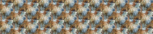 Highland View 108" Wide Back - Tree Scenic in Blue  Multi - Deborah Edwards & Melanie Samra - Northcott (Pre-order: Jan 2025)