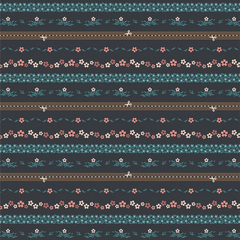 2.5" Edition BINDING STRIPS - Ditsy Chain Bound Midnight - Art Gallery Fabrics (Pre-order: Jan 2025)