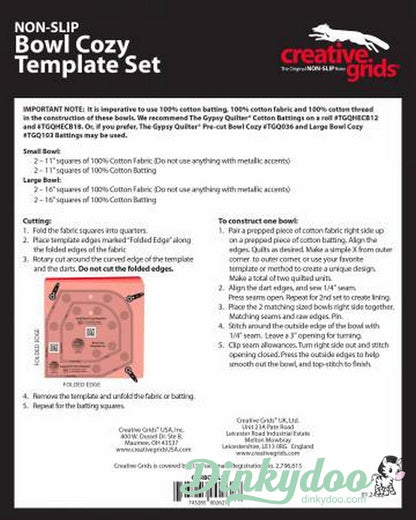 Creative Grids - Bowl Cozy Template Set (Pre-order: Mar 2025)