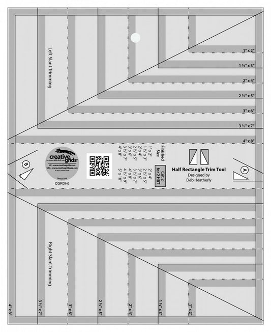 Creative Grids - Half Rectangle Trim Tool (Pre-order: Oct 2024)