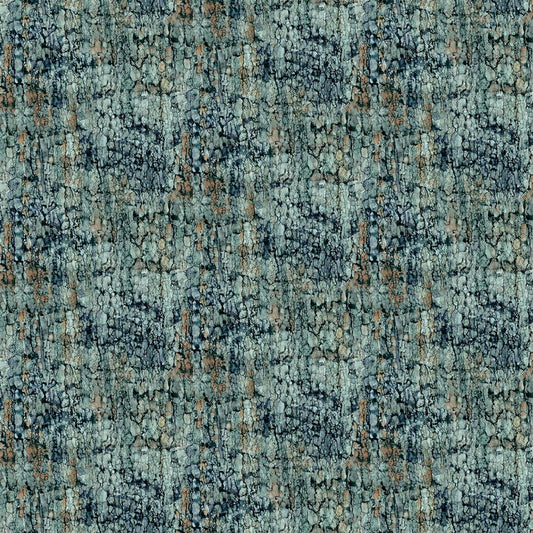 Lone Wolf - Bark Texture in Blue - Deborah Edwards & Melanie Samra - Northcott