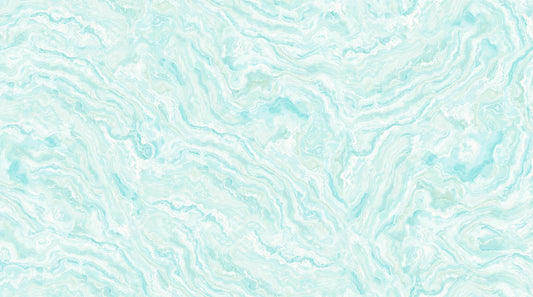 Tranquil Waters - Wave Texture Pale Turquoise - Deborah Edwards - Northcott