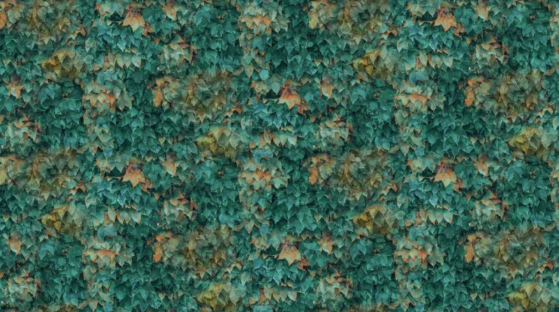 Autumn Breeze - Layered Leaves in Teal - Deborah Edwards & Melanie Samra - Northcott (Pre-order: May 2025)