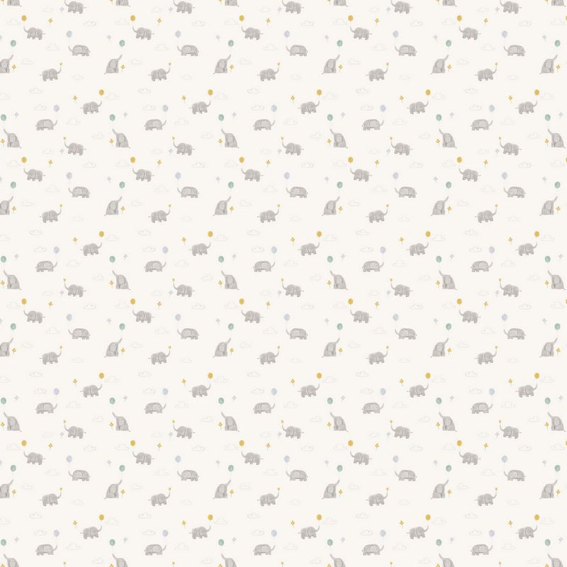 Lucky Day FLANNEL - Balloon in Cream - Jillian Phillips - FIGO (Northcott) (Pre-order: Jan 2025)