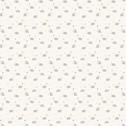 Lucky Day FLANNEL - Balloon in Cream - Jillian Phillips - FIGO (Northcott) (Pre-order: Jan 2025)