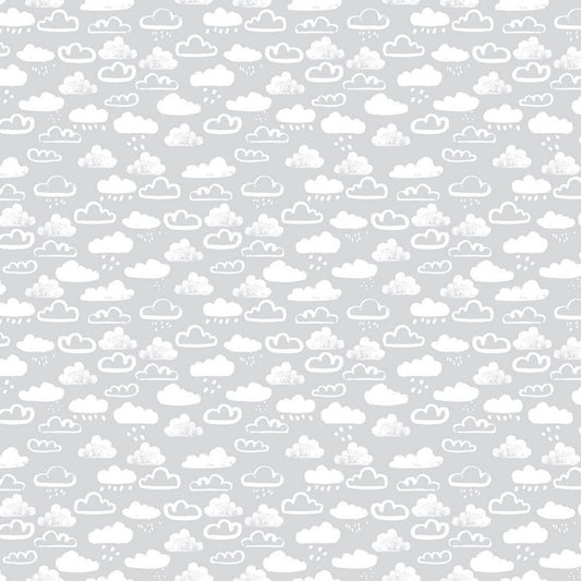 Lucky Day FLANNEL - Clouds in Grey - Jillian Phillips - FIGO (Northcott)