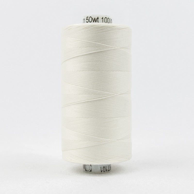 Konfetti - Soft White - Cotton 50wt 1094yd (1000m) - WonderFil Specialty Threads (Pre-order: May 2025)